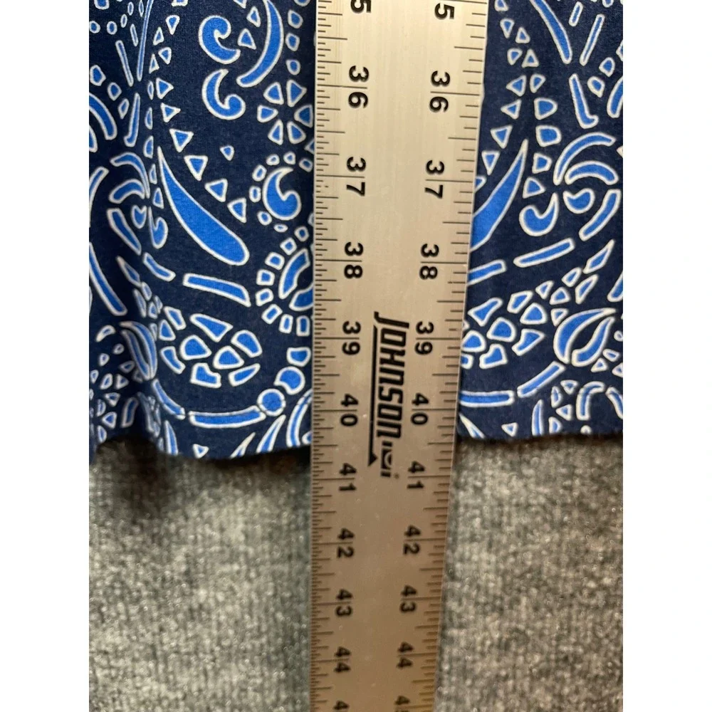 Cynthia Rowley Maxi Skirt Women Size S Blue Paisley Damask‎ Long Boho Skirt